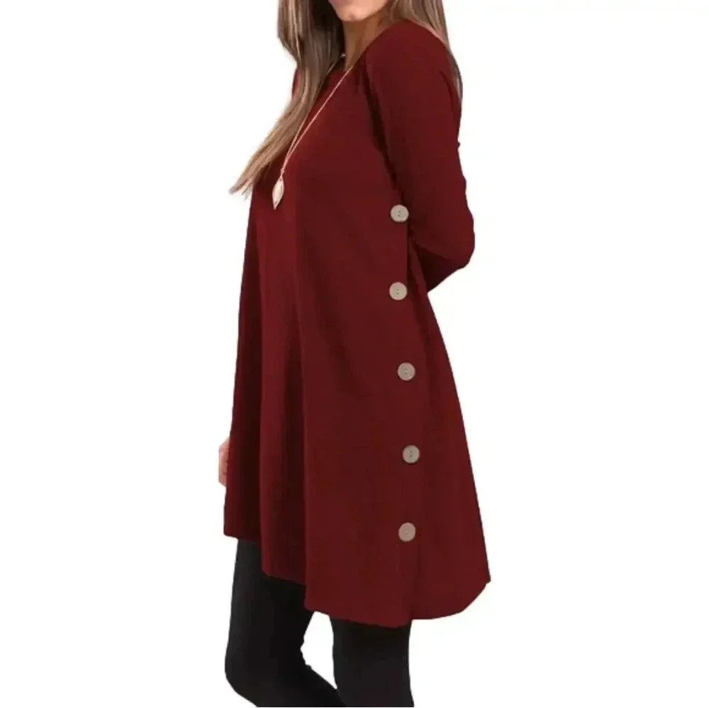 Igenjun Long Sleeve Sweater Dress